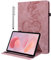 YiChZhe Hülle für 7 Kindle Paperwhite 12th Gen 2024 und Kindle Colorsoft Signature Edition,Stoßfest Leichte Tablet Lederhülle‌ mit Auto Wake/Sleep,Standfunktion‌,Kartenfach-Rosa