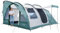 Skandika Tunnelzelt Egersund 5 XL Sleeper Protect | Camping Zelt für 5 Personen, eingenähter Zeltboden, dunkle Schlafkabine, 2 m Stehhöhe, wasserdicht, 5000 mm Wassersäule | Campingzelt (XL | Grün)