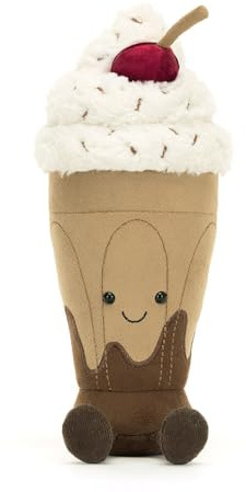 Jellycat Amuseables Marin Chocolate Milkshake, 10 inches - Fun Gift Idea