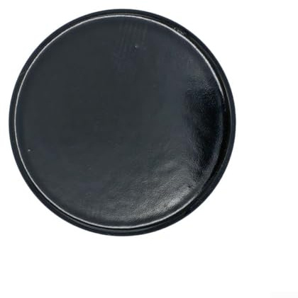 Niceminiwall Long Internal Gas Cooker Top Cover Iron Enamel Stove Burner Cap for Multiple Size Stoves 55mm 75mm 100mm 130mm Black(Flat Cover 75)