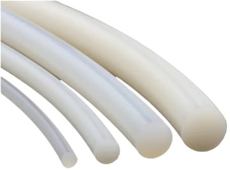 LZZYFPX 1/2/5M festes Silikonkabel, Durchmesser 1 mm ~ 25 mm, weiße Gummidichtung, Zierdichtungsstreifen, O-Ring, wasserdicht, hochtemperaturbeständig(Diameter 1mm,1 Meter)