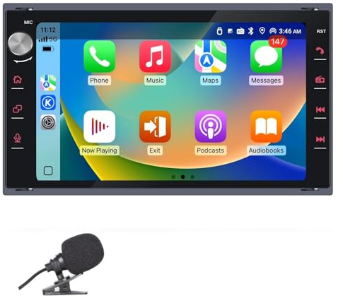 Autoradio adatta per Volkswagen Polo, Passat, Golf 4, Jetta MK3, MK4 e supporta wireless CarPlay e Android Auto, dispone di un touchscreen da 7 pollici con radio/Bluetooth/FM/USB/DSP/RDS