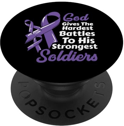 Alzheimer's Awareness Demenzband Gott stärkste Soldaten PopSockets Klebender PopGrip