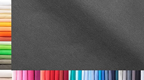 Bündchenstoff XXL als Meterware|doppelt: 75cm breit|einfach: 150cm breit|Farbe: 48 Eisengrau|0,5m lang|96% Baumwolle, 4% Elasthan|Jersey|1buy3|Grundpreis pro qm: € 11,99