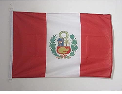 AZ FLAG - Flagge Peru - 150x90 cm - Peruanische Fahne 90 x 150 Cm Aussenverwendung - Flaggen
