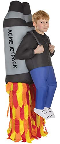 Morph Kids Inflatable Jetpack Costume, Kids Jet Pack Costume, Inflatable Rocket Costume Kids, Boys Inflatable Costume Kids One Size