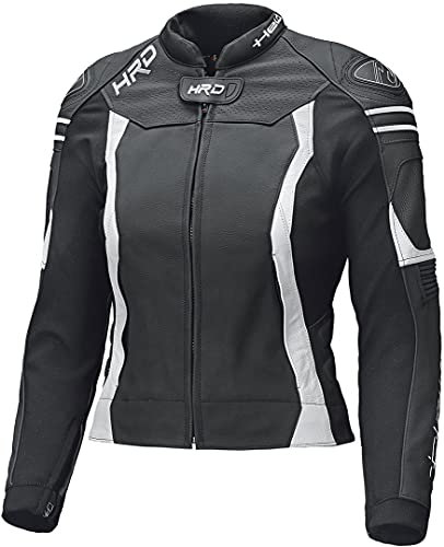 Held Street 3.0 Damen Motorrad Lederjacke Schwarz/Weiß 84