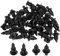 Mtsooning - Rivetti in plastica, 50 pezzi da 6 mm, clip di fissaggio per biciclette, carenature, pannelli portiera, per Honda, Yamaha, Suzuki, Kawasaki
