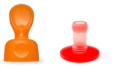 SQUIZ - Lot de 1 Squiz'Top avec 1 tête Squiz'Spoon en boîte pour Gourde souple réutilisable // Compotes - Purée // BPA-free // Accessoire // Cuillère et embout adaptable