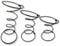 Tendaggimania ® Spiralfeder Wellenunterfederung aus Stahldraht Federung set 4 Stück - für Polster, Sofas, Stühle und Matratzen - 4 Umdrehungen, Set 4 Stück