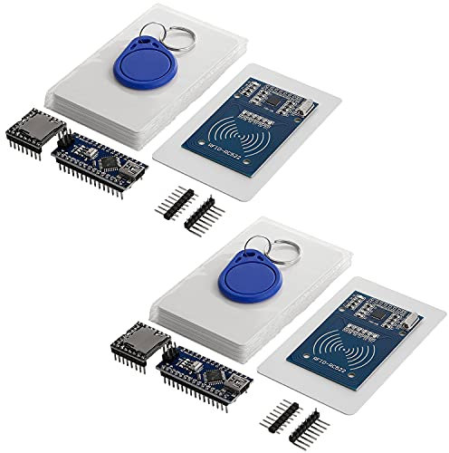 AZDelivery 2 x TonUINO Set (Mp3 Player, AZ-ATmega328-Board, RFID Kit und 13,56 MHz RFID Karten) kompatibel mit Arduino inklusive E-Book!