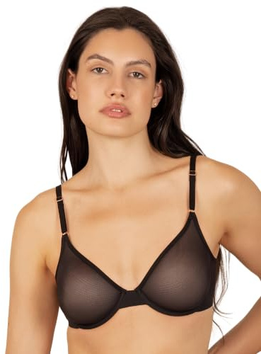 Reggiseno da Donna Elegante e Sexy con Ferretto in Rete Trasparente, Disponibile in Confezione Singola e Doppia!, 4 C (Taglia Produttore: 36C)