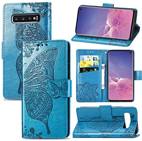Roar Handyhülle für Samsung Galaxy S10 Hülle Samsung S10 | Book Case Flip Tasche mit Magnet Kartenfach Standfunktion | Türkis Petrol