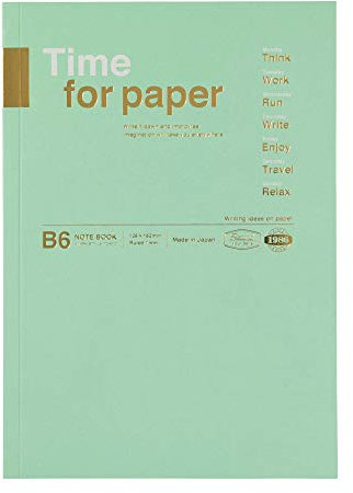 MARK´S Time for Paper Notizbuch aus Papier in der Farbe Mint 72 Seiten B6, Maße: 12,8cm x 18,2cm, TFP-NB02-MI