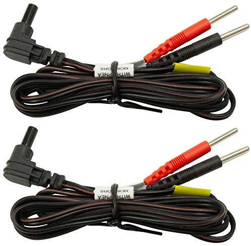 Med-Fit TENS-Kabelpaket mit 2 hochwertigen flexiblen TENS-Kabeln mit 2-mm-Stiftverbindern