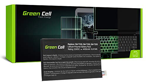 Green Cell T4450C T4450E T4450U Batterie pour Samsung Galaxy Tab 3 8.0 SM-T310 SM-T311 SM-T315 SM-T315T, Galaxy Tab 4 8.0 SM-T330 SM-T331 SM-T335 SM-T337