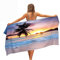 FANSU Strandtücher Mikrofaser Schnelltrocknend, Ozean-Landschaft 3D Tragbar Sand Proof Ultraleicht Strand-Badetuch als Strandtuch, Reisetuch,Duschtuch, Picknick, Sport (70x150cm,Brasilien Strand)