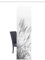 84073 | Schiebegardine Pampas, blickdichter Dekostoff, mit Gräser-Motiv, 245x60cm, Farbe: Grau