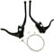 Cavo Freno Bici Strada retrò Bici Doppia Leva del freno a ingranaggio fisso Bike Bend Bend Bend Leves Brake Leves Racing Bike Brake Maniglia con cavo freno Cavi Freno Bici ( Color : Black 1Pair )
