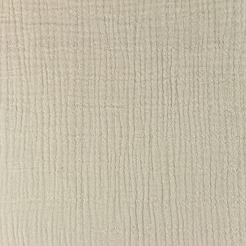 Organic-Musselin-KIM-100% Bio Baumwolle-50 cm Schritte-Meterware (Hellgrau-294)