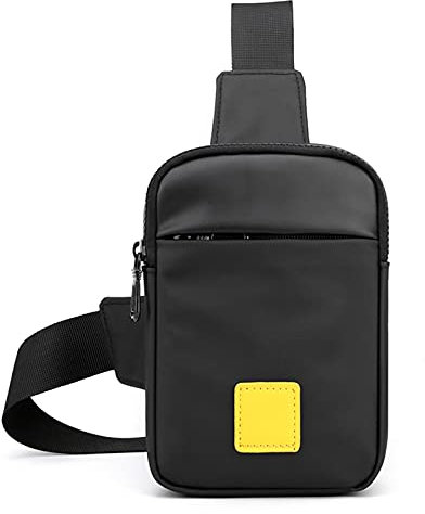 FANDARE Brusttasche Herren Tasche Umhängen Hüfttasche Sling Bag Umhängetaschen Schultertasche Sporttasche für Freien Reisen Wandern Hiking Joggen DaypacksSchwarz