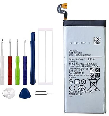 Vvsialeek Batterie de haute qualité EB-BG930ABE compatible avec Samsung Galaxy S7 SM-G930F, SM-G930A, SM-G930P, SM-G930V, SM-G930T, SM-G930R, SM-G930F, SM-G930FD avec kit d'outils