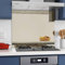 Home Supplies 6mm Bronze Tempered Glass Mirror Splashback for Kitchen, Toughened Glass Mirror Heat Resistant Splashbacks for Cookers (60X70)