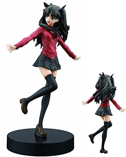 Xinchangda Anime Fate Stay Night Figur Tohsaka Rin Actionfiguren Anime Charakter Stehende Haltungssammlung Modell Statue Desktop Dekoration