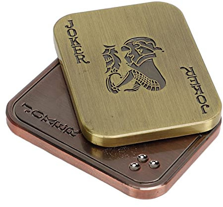 Magnetisches Schieber-Spielzeug aus Metall, Sensorisches ADHS-Autismus-Spielzeug, Joker Poker Slider aus Metall Stressminderer Autismus Sensorisches Spielzeug für Kinder und Erwachsene