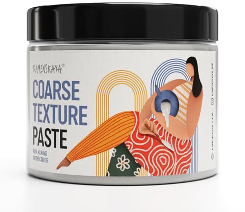 KAMENSKAYA Coarse Texture Paste - Modeling Paste Acrylic Medium, for Acrylic Paint - 16.9 fl oz (500 ml)
