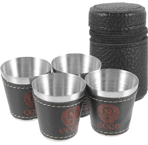 YARNOW 2sätze Edelstahl Campingbecher Tragbare Weinbecher Aus Rostfreiem Stahl Für Outdoor Picknick Und Reisen Stapelbare Unzerbrechliche Trinkbecher Für Getränke Im Freien