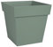 EDA - Pot de Fleur Carré Toscane 32 cm - Volume 22 L - 32 x 32 x 32 cm - Vert Laurier