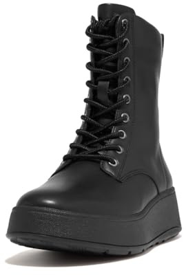 Fitflop, Scarpe con lacci Donna, Tutto nero, 40 EU