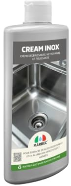 MARBEC CREAM INOX 250GR Crème polissante qui nettoie et dégraisse les surfaces en acier inoxydable, aluminium. Ne laisse pas de traces.