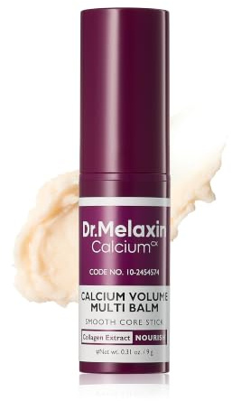 Dr.Melaxin Collagen Multi Balm Stick, koreanischer Anti-Falten-Stick mit Calcium und Adenosin für Augen, Hals und Gesicht, straffender Kollagen-Stick (Weiß, 9 g)