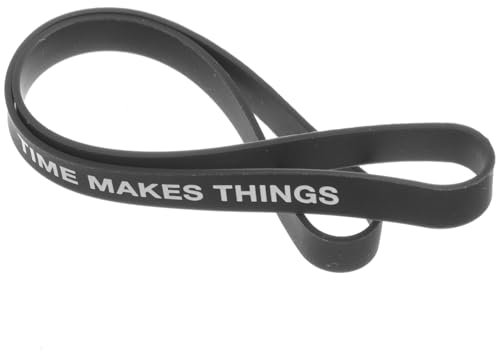 Housoutil Elastic Silicone Bands for Notebook and Diary Binding, Small Flexible Book Straps for A5 Notepad, Black Elastic Bands for Fixing and Organizing Journals