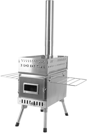 DIERI Sauna Stove Wood-Burning Sauna Stove For Picnic Camping Tent Folding Portable with Window