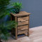 DARO DEKO Holz Schrank 2 Schubladen 42 x 36 x 64 braun rustikal dekorative Möbel Nachtschrank Nacht-Tisch Schlafzimmer Flur