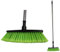 Keroppa, Pack Escoba Verde Multiusos + Palo Telescópico 0,8-1,5 m., Cepillo Universal, Cerdas Sintéticas, Limpieza del Hogar, Palo Extensible, Resistente, Medida Ajustable