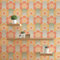 Lenni Flowers M1-No.10946 Papier peint intissé Orange Jaune Tadessi 8,50 m x 0,53 m