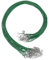 sourcing map 20Pcs Waxed Necklace Cord Bulk Green 1.5mm Dia 18 Necklace String Rope with Chain Clasp for Pendants Bracelets Jewelry Making Supplies Accessories