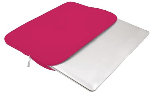 Laptop-Hülle mit Reißverschluss, stoßfest, wasserdicht und leicht, Ultrabook Notebook Bag Case, Rosa, Se référer au descriptif