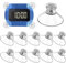 JOOTUEPO Ventosas para Cristal, 10 Piezas 25 mm Ventosas con Rosca y Tuerca de Apriete, Ventosas para Coche, Espejos, Ventanas, Puertas, Paredes y otras Superficies Lisas