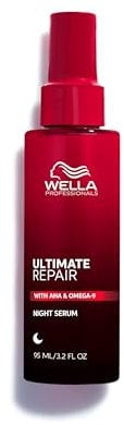 Wella Ultimate Repair Nacht-Serum - Leave In Serum von Wella Professionals – Tiefenwirksame Pflege für alle Haartypen – Anti Frizz, Anti Spliss 95 ml