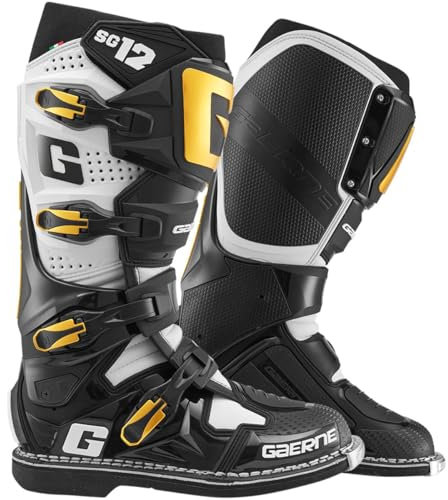 Gaerne SG-12 Stivali da motocross, nero/bianco/oro, 45