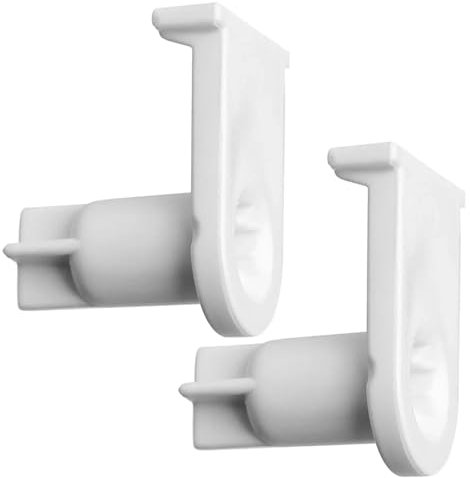 SPARES2GO Door Hinge Support Socket for Bosch fits Neff Fridge Freezer (Pack of 2, White)