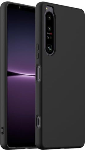 BRAND SET Hülle für Sony Xperia 1 IV, Magnetische Silikonhülle Kompatibel mit MagSafe, Stoßfest und Kratzfest, Handyhülle mit Mikrofaser-Innenfutter für Sony Xperia 1 IV Hülle (Tiefschwarz)