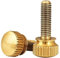 DLNTXFDG Brass Thumb Screw Double Layer With Step Head Knurled Hand Screw M3 M4 M5 M6 M8 M10(45mm,M6 (2Pcs))