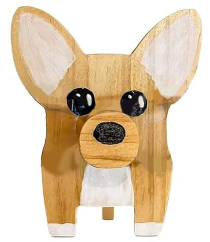 Tixqeaif 1 PCS -Animal Lunettes Stand en Bois-Corgi Porte-Lunettes Lunettes de Soleil Présentoir