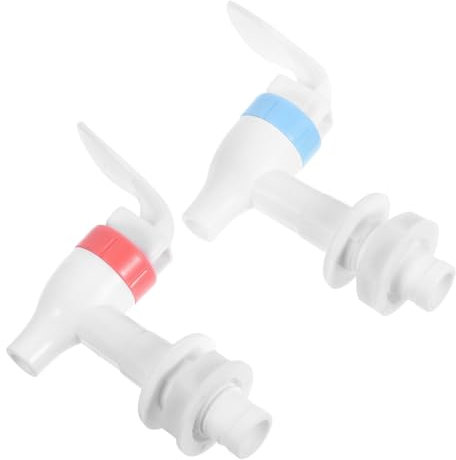 NUOBESTY 2 Stück Vertikale Wasserherstellung Maschine Druckknopfauslauf Warm- Und Kaltwasserhähne Garage -wasser -zapfen Wasserhahn Für Wasserkrug Deck Wasserzapfen Eimerzapfen Kunststoff